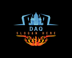 Energy - Ice Fire Element logo design