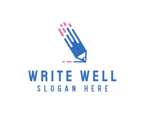 Digital Pencil Online Writer logo design