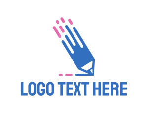 Blogging - Digital Pencil logo design
