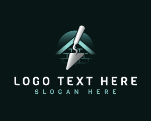 Brick - Masonry Builder Trowel logo design