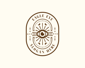 Cosmic Eye Boho logo design