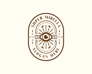 Mystical - Cosmic Eye Boho logo design
