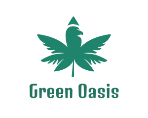 Moss Green Cannabis logo design