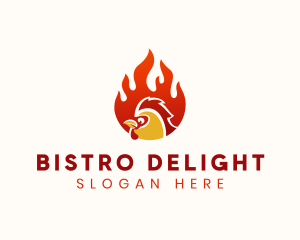 Hot Chicken Restaurant logo design