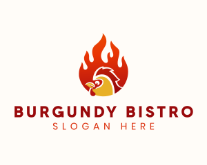 Hot Chicken Restaurant logo design