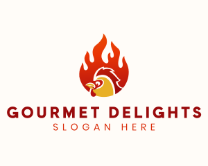 Hot Chicken Restaurant logo design