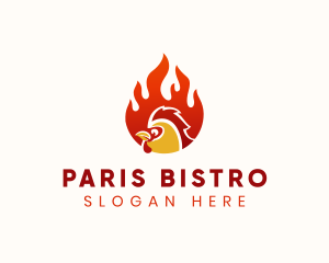 Hot Chicken Restaurant logo design