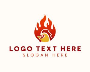 Hot - Hot Chicken Restaurant logo design