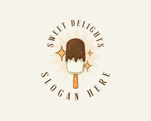 Ice Cream Popsicle logo design