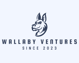 Wallaby - Angry Cartoon Kangaroo logo design