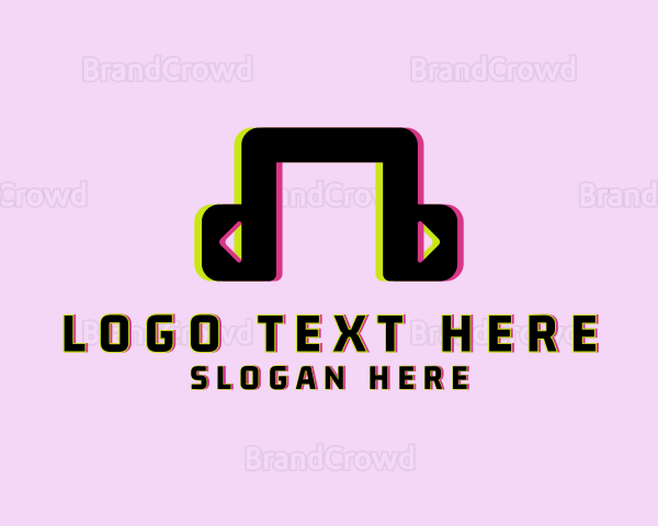 Music Streaming Headphones Logo