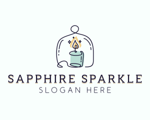 Sparkling Candle Souvenir logo design