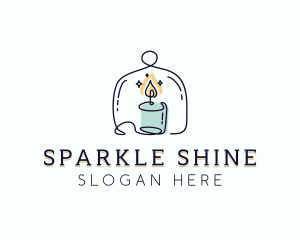 Sparkling Candle Souvenir logo design