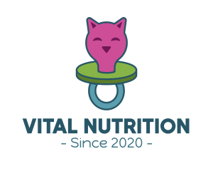 Nutritionist - Kitten Baby Pacifier logo design