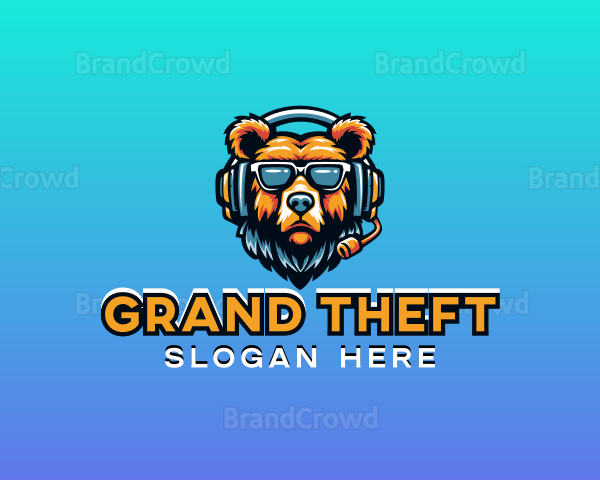 Animal Gaming Bear Logo