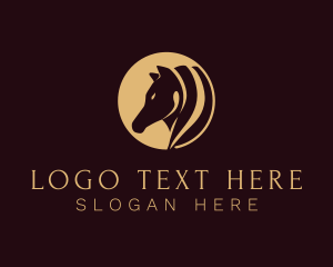 Athlete - Horse Mane Business logo design