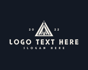 Countryside - Glamping Tent Camp logo design