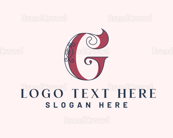 Elegant Retro Tailoring Letter G Logo