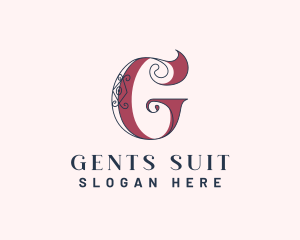 Elegant Retro Tailoring Letter G logo design