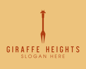 Giraffe - Giraffe Fork Restaurant logo design