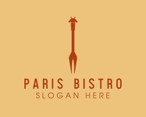 Giraffe Fork Restaurant  logo design