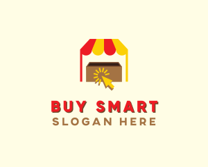 E-commerce Cart Click Stall logo design