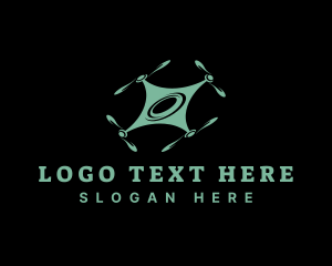 Vlog - Modern Propeller Drone logo design