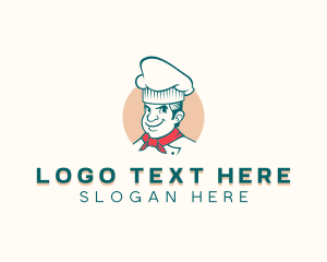 Blue Man - Chef Gourmet Cook logo design