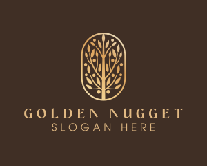 Golden Tree Leaves logo design