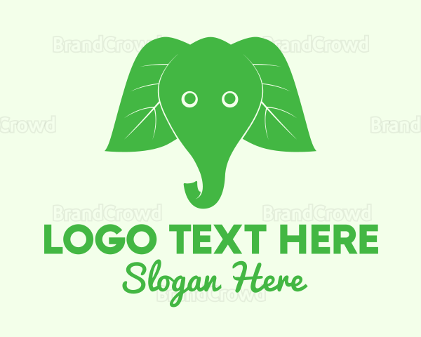 Elephant Ear Leaves Logo