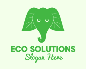 Elephant Ear Leaves Logo