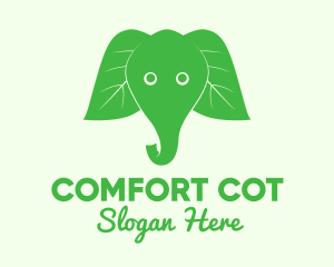 Elephant Ear Leaves logo design