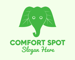 Elephant Ear Leaves logo design