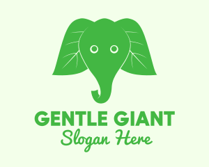 Elephant Ear Leaves logo design