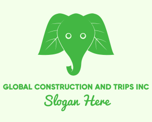 Fun - Elephant Ear Leaves logo design