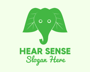 Elephant Ear Leaves logo design