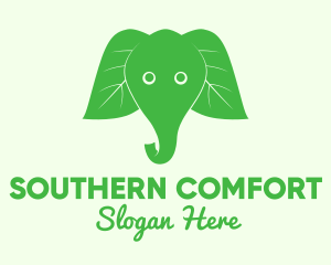 Elephant Ear Leaves logo design