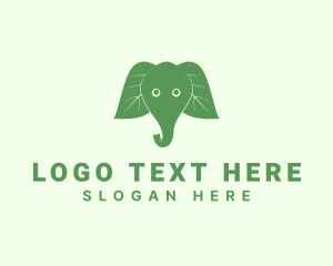 Ear - Elephant Ear Leaves logo design