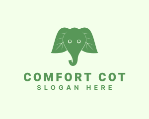 Elephant Ear Leaves logo design