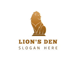 Lion - Luxury Lion Statue logo design