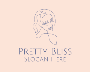 Pretty - Pretty Monoline Woman logo design