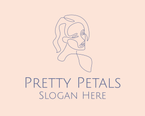 Pretty - Pretty Monoline Woman logo design
