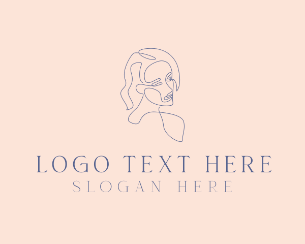 Pretty - Pretty Monoline Woman logo design