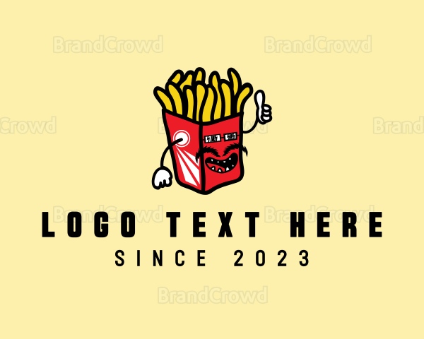 Cool Moustache Fries Logo