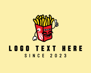 Sunglasses - Cool Moustache Fries logo design