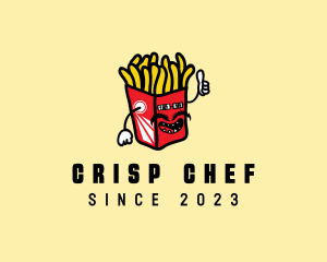 Cool Moustache Fries logo design