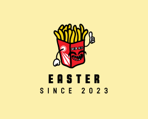 Meal - Cool Moustache Fries logo design