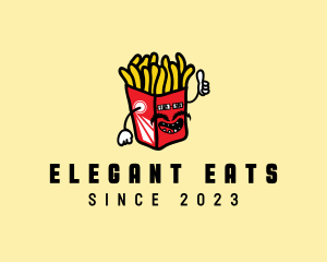 Cool Moustache Fries logo design