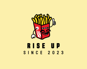 Cool Moustache Fries logo design