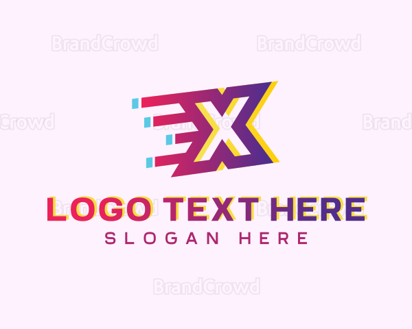Logistics Speedy Letter X Logo